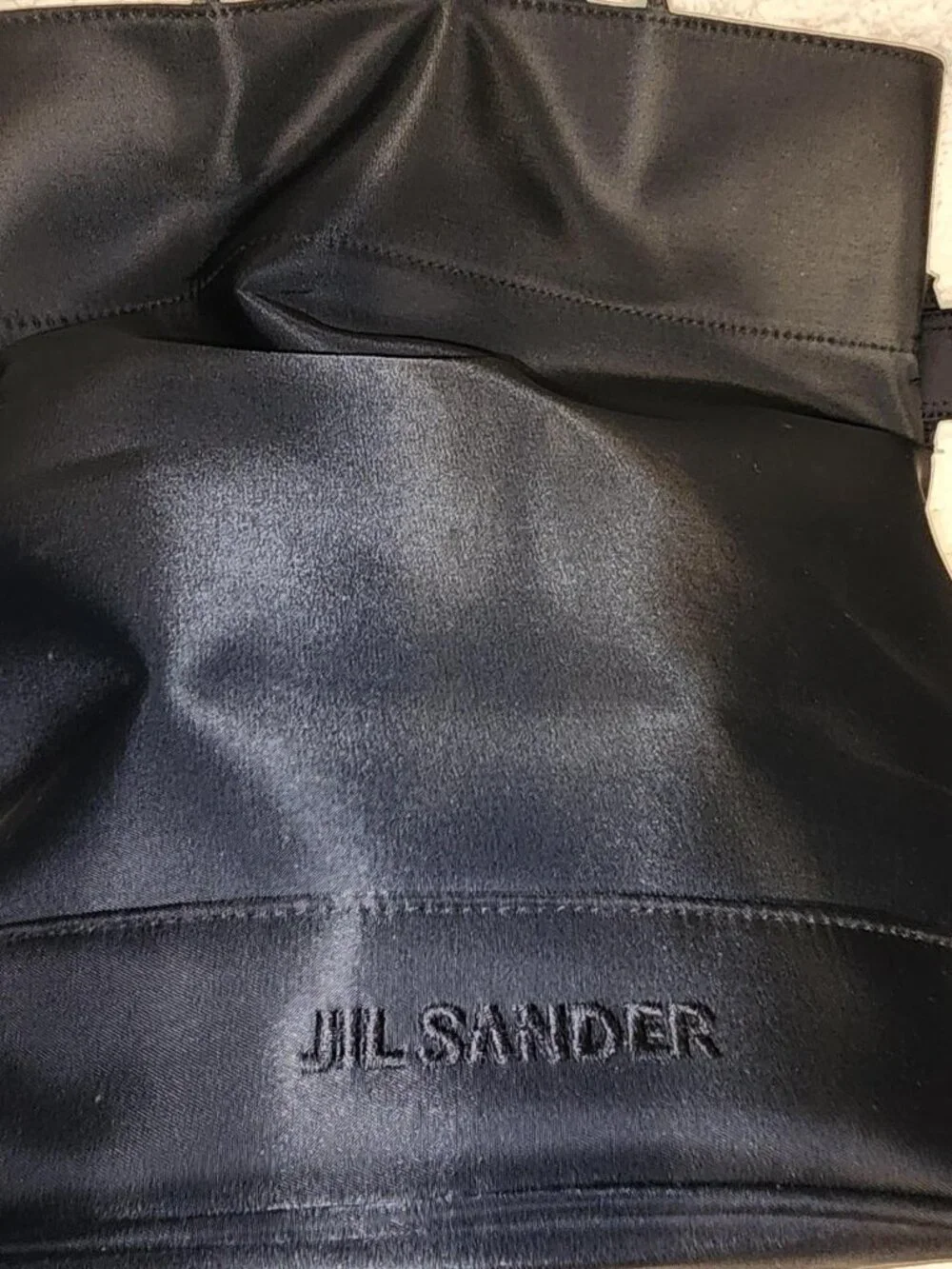 Jil Sander nylon sling bucket bag